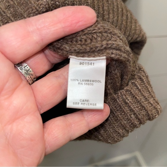 Cabelas Lambswool Ribbed Mens Crewneck Sweater Size Large Tall - Picture 3 of 7